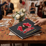 Personalizzato Classe 2026 Palloncino Nome Anno Foto Libro degli ospiti con penna a sfera e adesivi Regalo ricordo di laurea per laureati