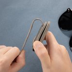 Gepersonaliseerde Multicolor Kid gezicht foto PU leer magnetische auto zonnebril houder Clip met naam Dagelijks gebruik Verjaardagscadeau voor ouders grootouders chauffeurs