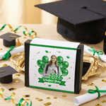 Gepersonaliseerde Class of 2026 Balloon Photo Cash Gift Card Survival Box College Zorgpakket met 20 kaarten High School Graduation Gift voor studenten