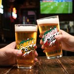 Personalized Colorful Splash Ink 2026 Soccer 16 oz Beer Glass with Name and Year Game Day Birthday Gift for Soccer Players Lovers