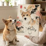 Personalised Chinese Ink-Wash Style Pet Photo Canvas Poster Frameless Framed Painting Room Decor Birthday Gift for Friend Pet Owner
