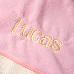 Personalisierte niedliche Tier bestickt Name Hooded Badetuch Sommer Pool Bad Wesentliche Baby Dusche Geburtstag Geschenk für Neugeborene Kinder