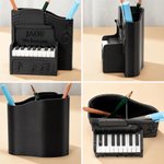 Porte stylo personnalisé en 3D avec nom et texte pour piano, usage quotidien Cadeau d'anniversaire pour professeur de piano, étudiant