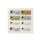 Personalisierte Graduation Cap Design wasserdichte Aufkleber mit Namen Return Address Label Graduation Party Graduation Ankündigung für Absolventen