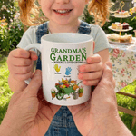 Personalized Mama's/Grandma's Garden Where Love Grows Ceramic Mug with 1-6 Palms and Names Mother's Day Gift for Mom Grandma