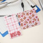 Personalized Heart Bear ID Card Badge Buddy with Name Hospital Nursing Clinicals Nurse Day Valentine's Day Gift for Nurse Lover