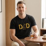 Personalised Embroidered Dad Mom Photo Soft T-shirt Sweatshirt Hoodie with Year Daily Wear Birthday Anniversary Gift for  Pet Lovers