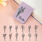 Personalizowany magnetyczny klips do książki z kwiatem i imieniem idealny prezent urodzinowy dla  kobiety