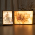 Personalised Watercolor Photo Light Painting Acrylic Frame Desk Decor Anniversary Birthday Gift for Family Friends Couples