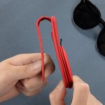 Gepersonaliseerde Multicolor Kid gezicht foto PU leer magnetische auto zonnebril houder Clip met naam Dagelijks gebruik Verjaardagscadeau voor ouders grootouders chauffeurs