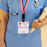 Personalized Heart Bear ID Card Badge Buddy with Name Hospital Nursing Clinicals Nurse Day Valentine's Day Gift for Nurse Lover