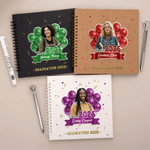 Personalizzato Classe 2026 Palloncino Nome Anno Foto Libro degli ospiti con penna a sfera e adesivi Regalo ricordo di laurea per laureati