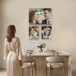 Personalized Photos Canvas Prints Wall Displays Modern Living Room Decor Set of 3 Ship from USA Housewarming Anniversary Gift for Couple