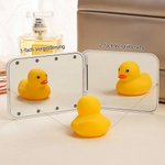 Personalisierter LED-Klapp-Kosmetikspiegel | mit Geburtsblume in Perlmuttoptik | Taschenspiegel | Geburtstag Geschenk für Make-up-Liebhaber Freunde