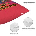 Personalised Street Style Soccer Club Cushion Cover with Text and Name Home Decor Game Day Birthday Gift for Soccer Lover