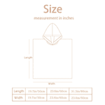 Gepersonaliseerd zeemeermin-karakter initiaal sneldrogend badlaken met capuchon en naam voor buitenactiviteiten strandfeest verjaardagscadeau voor meisjes familie