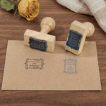 Personalized Classical Floral Frame Library Stamp with Engraved Name Birthday Anniversary Book Club Gift for Bookworms Book Lovers