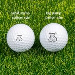 Tampon de balle de golf multicolore Club de compétition Souvenir Cadeau d'anniversaire pour amateur de golf Golfeur