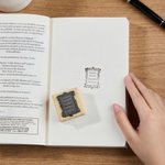 Personalized Classical Floral Frame Library Stamp with Engraved Name Birthday Anniversary Book Club Gift for Bookworms Book Lovers