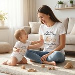 Personalised Cute Bear Our First Mother's Day 100% Cotton T-shirt Baby Bodysuit with Name Birthday Mother's Day Gift for Baby Mother