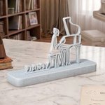 Personalized Multicolor Piano Silhouette Ornament with Name Home Decor Teacher's Day Appreciation Birthday Gift for Pianist Music Teacher Lover
