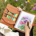 Henkilökohtainen Syntymä Kukka Perhonen PU Nahka A5 Notebook kansi nimi Päivittäinen matka käyttö Syntymäpäivä Äitienpäivä lahja naisille Kirjoittajat Taiteilijat