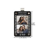 Clip per la visiera dell'auto in acrilico con nome e testo iniziali Accessori per l'auto Regalo di compleanno e anniversario per la famiglia