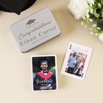 Personalised Photo Playing Cards with Name and 54 Cards Guest Game Graduation Party  Gift for Graduates Teachers