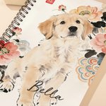 Henkilökohtainen kiinalaistyylinen muste maalaus Pet Photo A5 Spiral Notebook nimi ja 120 vuoratut sivut päivittäinen käyttö syntymäpäivälahja lemmikkieläinten omistajille