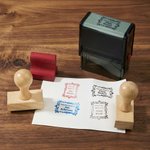 Personalized Classical Floral Frame Library Stamp with Engraved Name Birthday Anniversary Book Club Gift for Bookworms Book Lovers