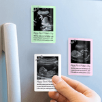 Personalized Happy First Mother's Day Pregnant Baby Ultrasound Acrylic Fridge Magnet with  Text Home Decor Mother's Day Birthday Gift for New Moms