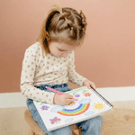 Personalized Meadow Rainbow Mermaid Sketchbook with Name and 50/100 Pages Daily Drawing Art Birthday Gift for Boys Girls