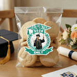 Personalized Graduation Photo Waterproof Sticker with Name and Year Packaging Use Graduation Season Gift for Graduate