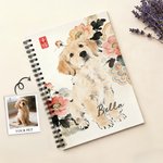 Henkilökohtainen kiinalaistyylinen muste maalaus Pet Photo A5 Spiral Notebook nimi ja 120 vuoratut sivut päivittäinen käyttö syntymäpäivälahja lemmikkieläinten omistajille