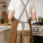 Personalised Cartoon Baking Character Baking Adult Apron with Name and Pockets Daily Cooking Holiday Gift for Mom Grandma