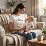 Personalised Cute Bear Our First Mother's Day 100% Cotton T-shirt Baby Bodysuit with Name Birthday Mother's Day Gift for Baby Mother