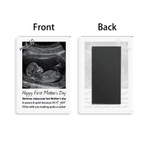 Personalized Happy First Mother's Day Pregnant Baby Ultrasound Acrylic Fridge Magnet with  Text Home Decor Mother's Day Birthday Gift for New Moms