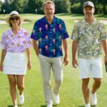 Personalised Face Photo Golf Elements Hawaiian Style Short-Sleeved Shirt Funny Anniversary Birthday Gift for Golf Players