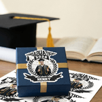 Personalized Graduation Photo Waterproof Sticker with Name and Year Packaging Use Graduation Season Gift for Graduate