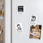 Personalized Happy First Mother's Day Pregnant Baby Ultrasound Acrylic Fridge Magnet with  Text Home Decor Mother's Day Birthday Gift for New Moms