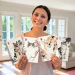 Henkilökohtainen kiinalaistyylinen muste maalaus Pet Photo A5 Spiral Notebook nimi ja 120 vuoratut sivut päivittäinen käyttö syntymäpäivälahja lemmikkieläinten omistajille