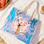 Spersonalizowana akwarela Sea Animal Wodoodporna przezroczysta torba na ramię z imieniem Niezbędne akcesoria podróżne Dzień Matki Urodziny Impreza na plaży Prezent dla kobiety