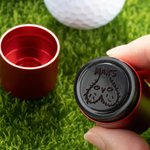 Tampon de balle de golf multicolore Club de compétition Souvenir Cadeau d'anniversaire pour amateur de golf Golfeur