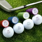 Tampon de balle de golf multicolore Club de compétition Souvenir Cadeau d'anniversaire pour amateur de golf Golfeur