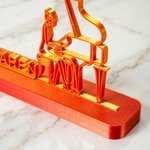 Personalized Multicolor Piano Silhouette Ornament with Name Home Decor Teacher's Day Appreciation Birthday Gift for Pianist Music Teacher Lover