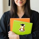 Spersonalizowane wodoodporne naklejki z inicjałami na czapkę ukończenia szkoły z imieniem i nazwiskiem Uroczyste przyjęcie z okazji ukończenia szkoły dla absolwentów