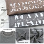 T-shirt 100% coton  personnalisé avec couleur et texte-Cadeau de fête des Mères et d'anniversaire pour les femme