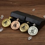Montre de poche personnalisée avec nom gravé pour la fête des pères Cadeau d'anniversaire pour père fils