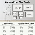 Personalized Watercolor First Date Location Photo Framed Canvas Print with Date and Text Ship from USA Valentine's Day Anniversary Gift for Couples