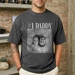 Personalized Vintage Photo Multicolour 100% Cotton Unisex T-shirt with Name Birthday Father's Day Mother's Day Gift for Mom Dad